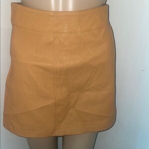 Tan Mini Skirt